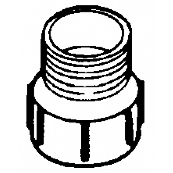 1.5 In. X 1.5 In. ABS Male Adapter